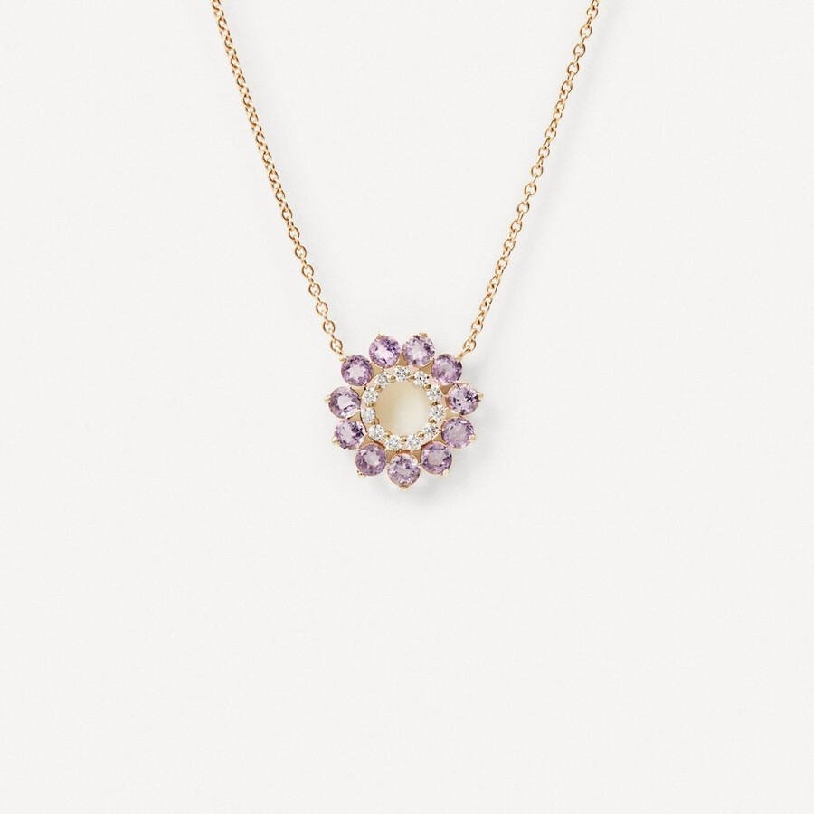 collana in oro con diamanti e ametista tous atelier