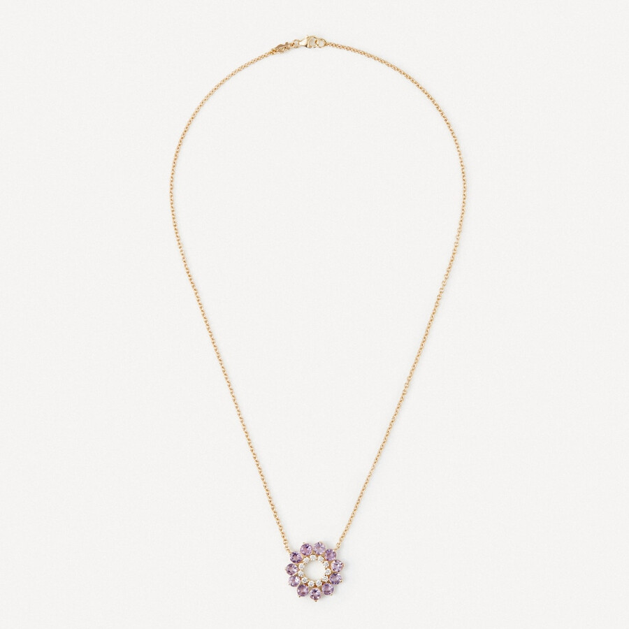 collana in oro con diamanti e ametista tous atelier
