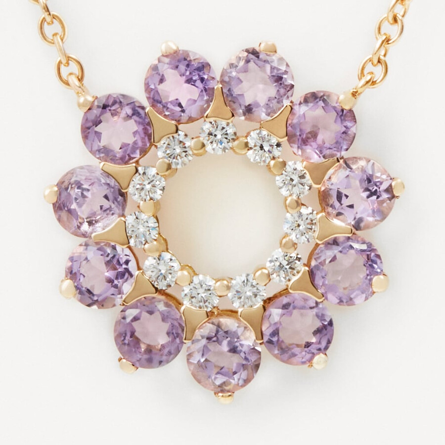 collana in oro con diamanti e ametista tous atelier