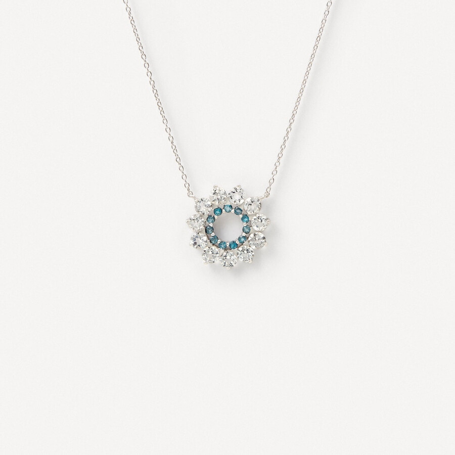 collana in oro bianco con topazio tous atelier