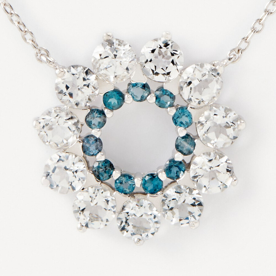 collana in oro bianco con topazio tous atelier