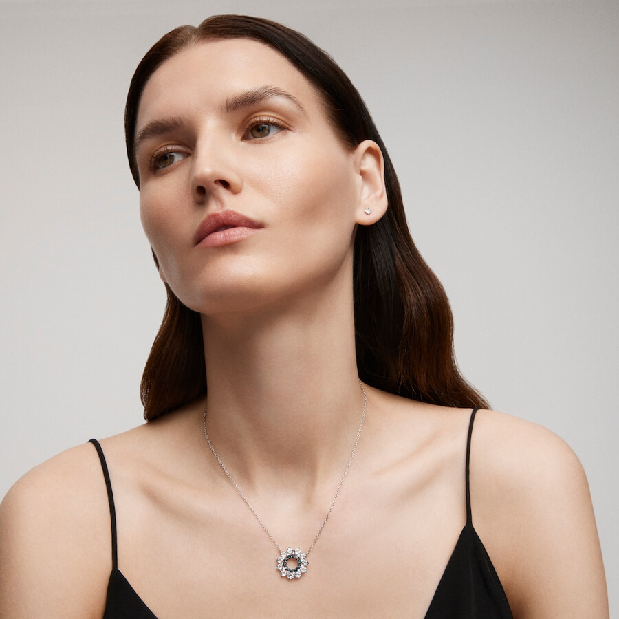 collana in oro bianco con topazio tous atelier