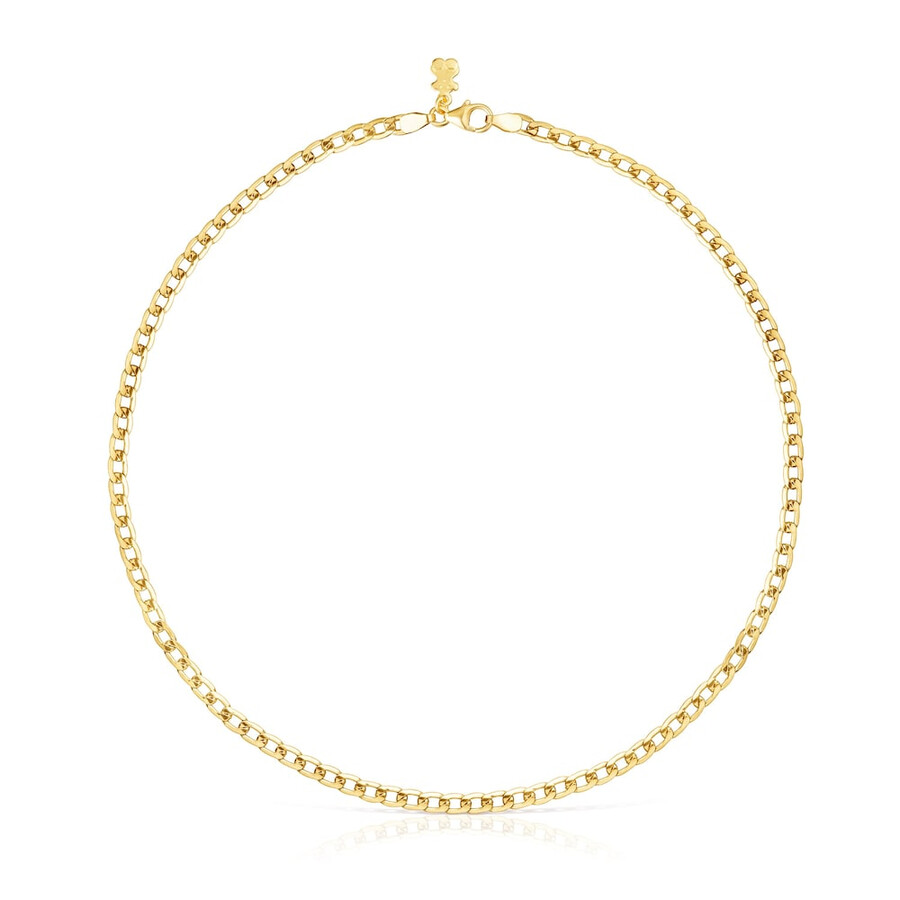 choker a catena con placcatura in oro 18kt su catena tous in argento