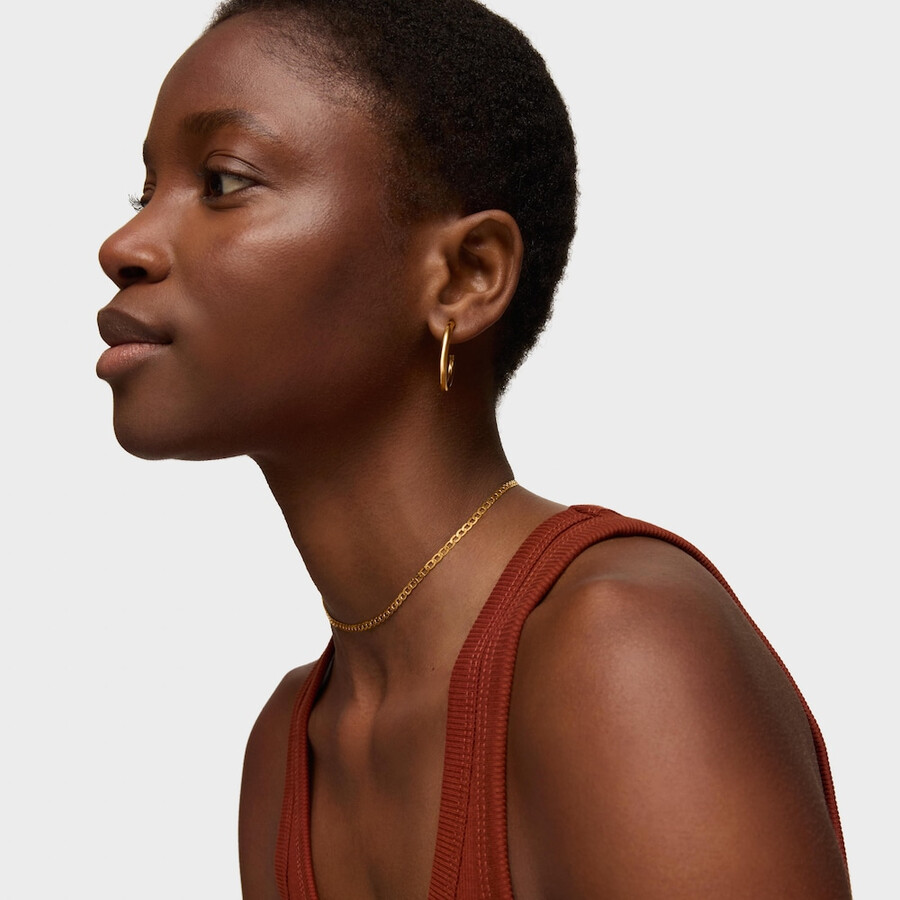 choker a catena con placcatura in oro 18kt su catena tous in argento