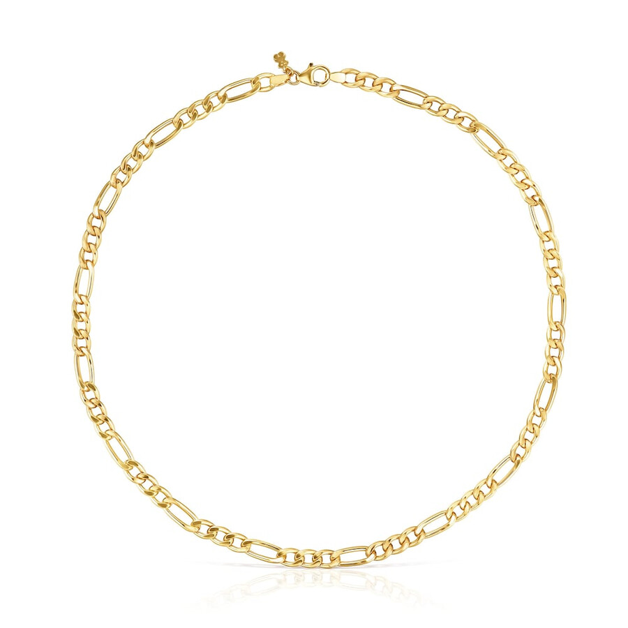 choker a catena mista con placcatura in oro 18kt su catena tous in argento