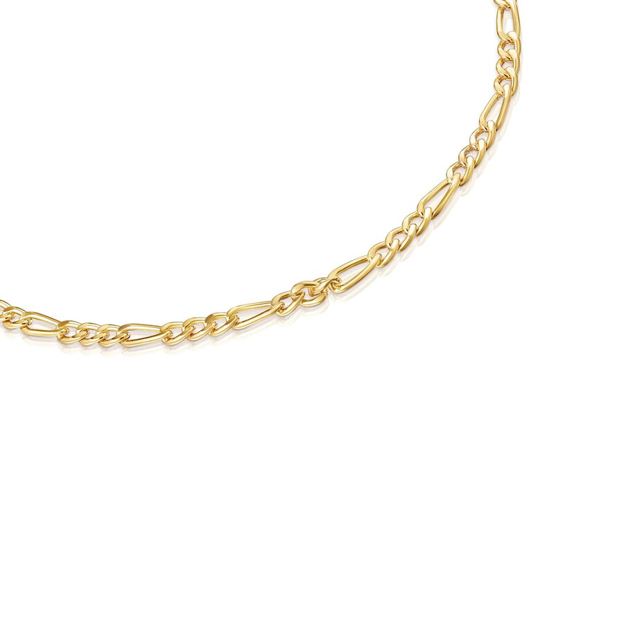 choker a catena mista con placcatura in oro 18kt su catena tous in argento
