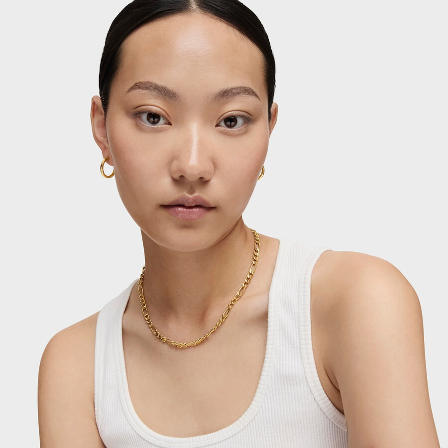 choker a catena mista con placcatura in oro 18kt su catena tous in argento