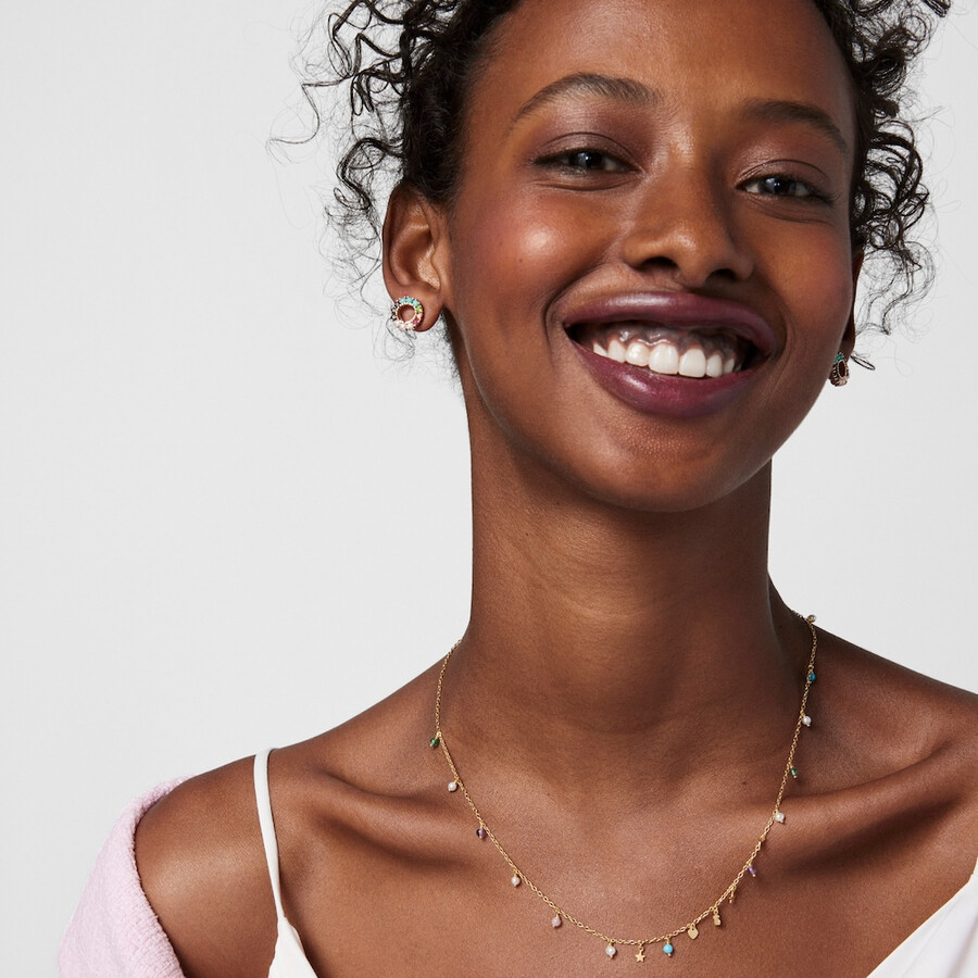 collana cool joy in argento vermeil con pietre preziose