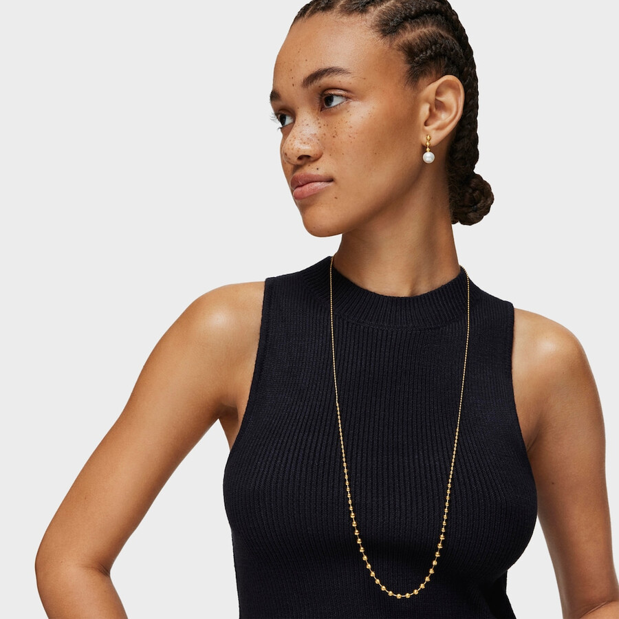 choker in argento vermeil lucido