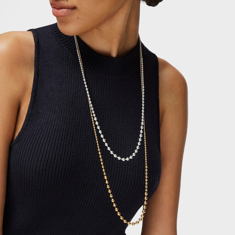 choker in argento vermeil lucido