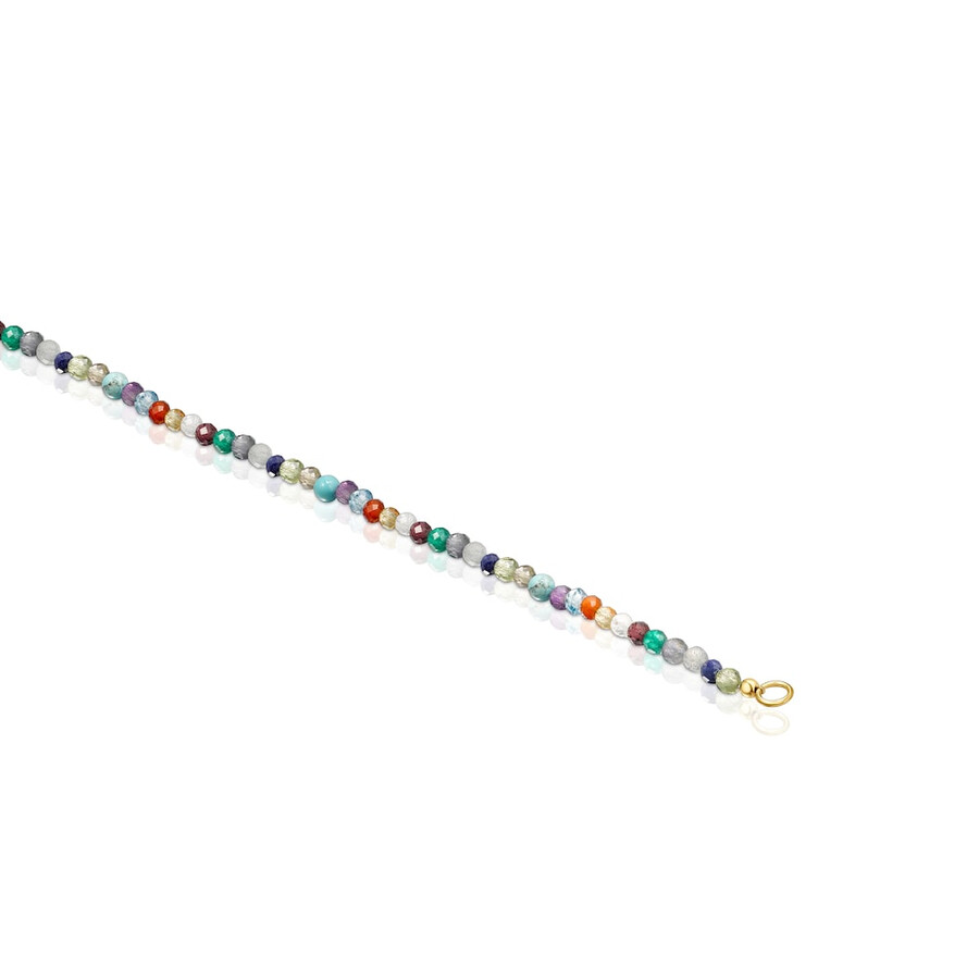 choker tous good vibes in argento vermeil con pietre preziose