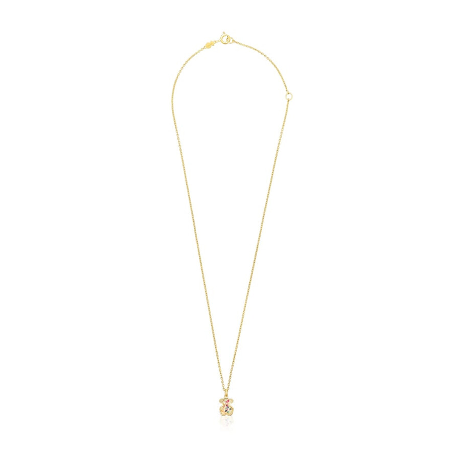 collana areia in argento vermeil con pietre preziose multicolori