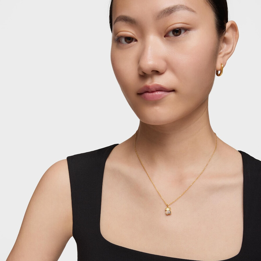 collana areia in argento vermeil con pietre preziose multicolori