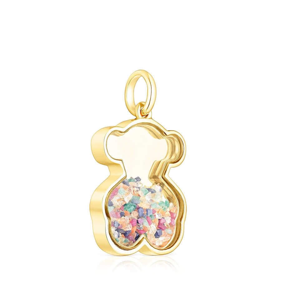 ciondolo areia in argento vermeil con pietre preziose multicolori