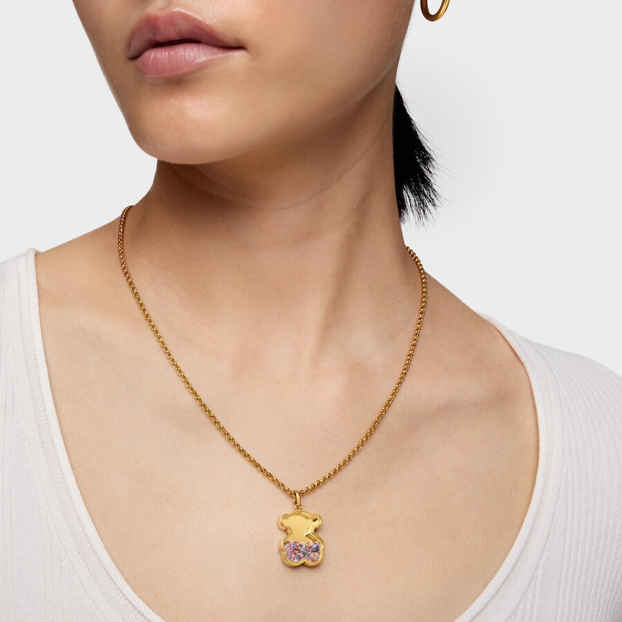 ciondolo areia in argento vermeil con pietre preziose multicolori