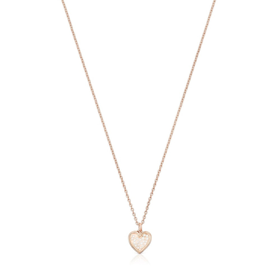 collana areia in argento rosa vermeil con perle