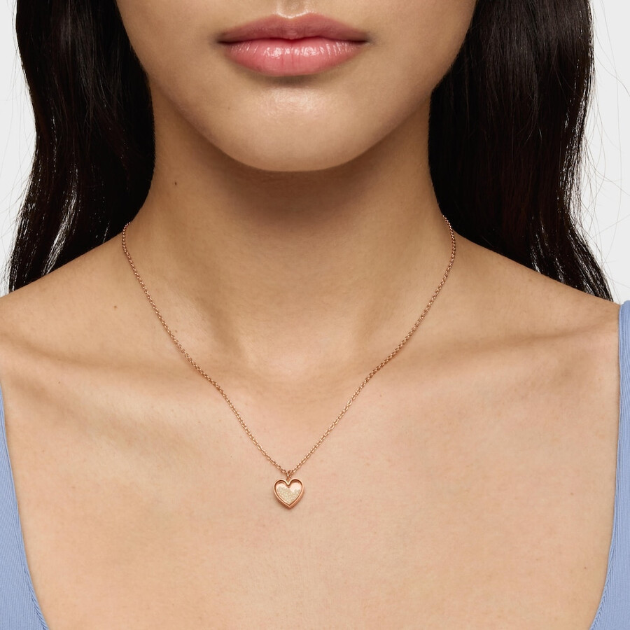 collana areia in argento rosa vermeil con perle