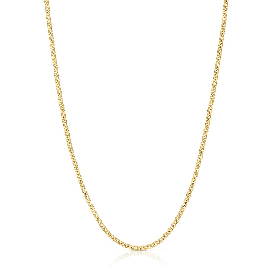 choker con placcatura in oro 18kt su argento e anelli da 45 cm tous chain