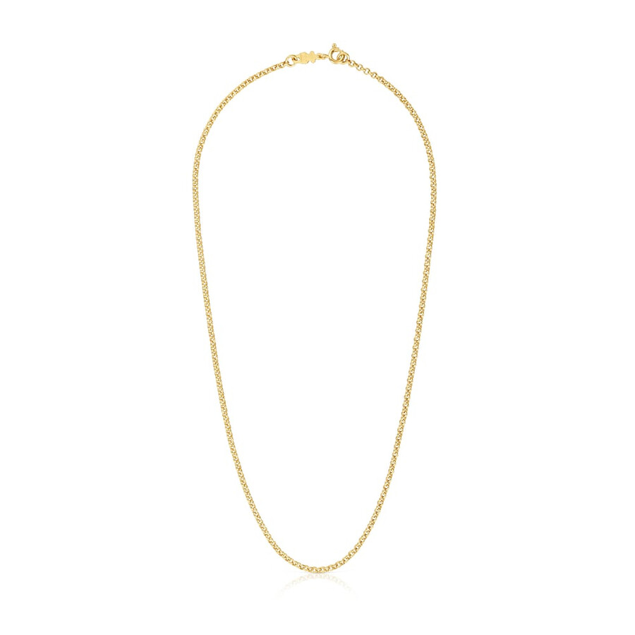 choker con placcatura in oro 18kt su argento e anelli da 45 cm tous chain