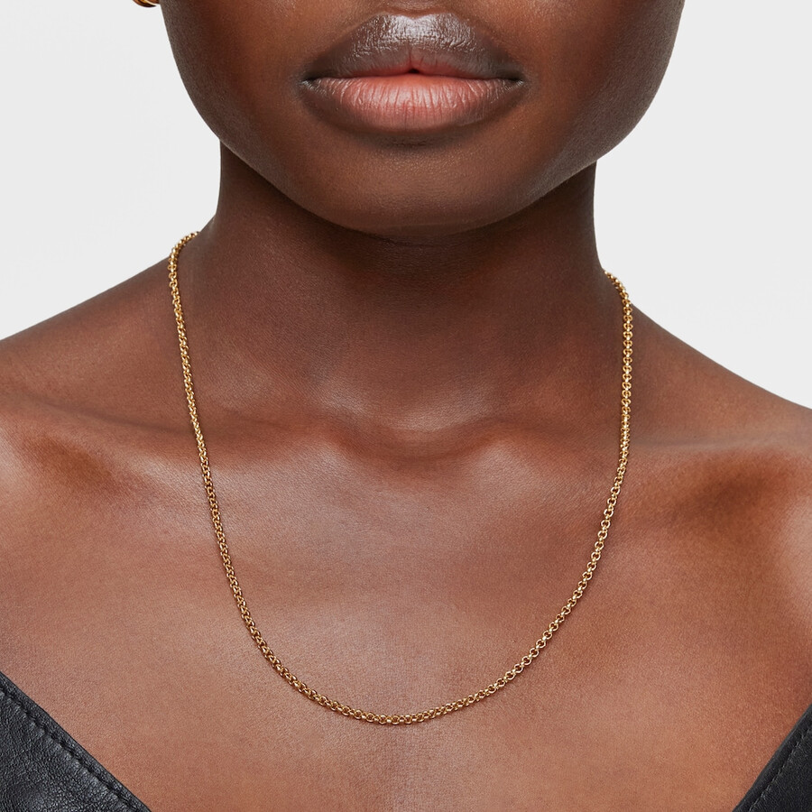 choker con placcatura in oro 18kt su argento e anelli da 45 cm tous chain