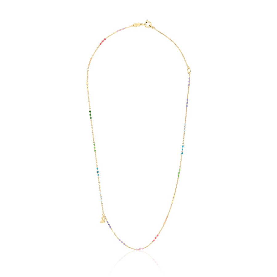 collana bold bear in argento vermeil con smalto