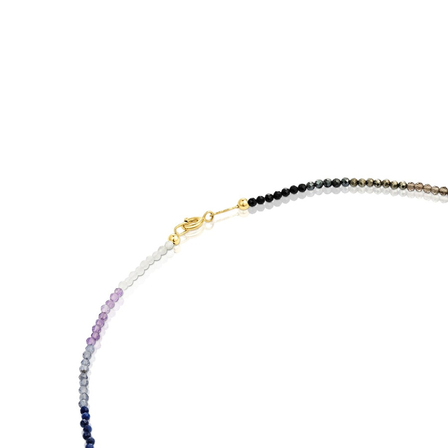 collana bold bear in argento vermeil con pietre preziose
