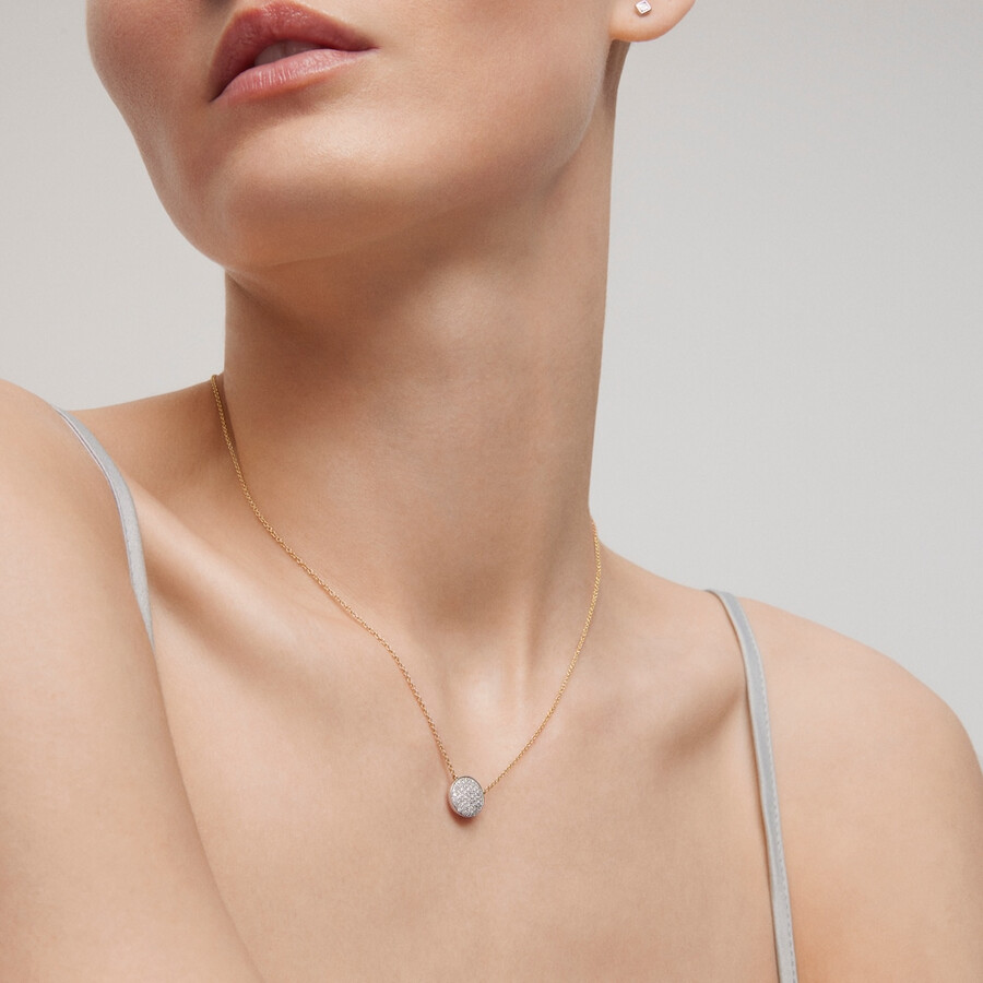 collana in oro e oro bianco con diamanti tous atelier