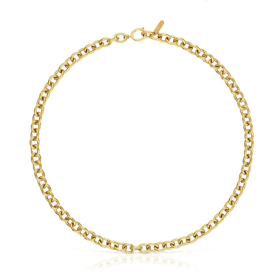 choker con catena a maglie larghe e placcatura in oro 18kt su argento cachito mío