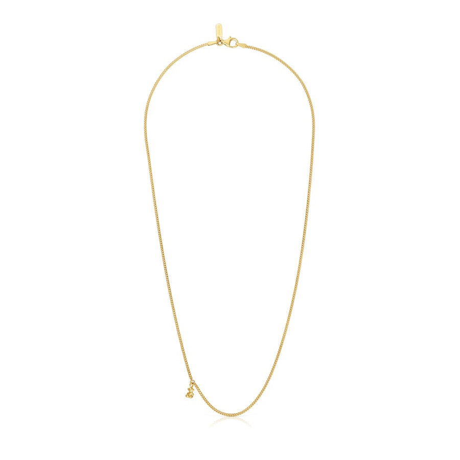 collana corta con placcatura in oro 18kt su argento bold bear