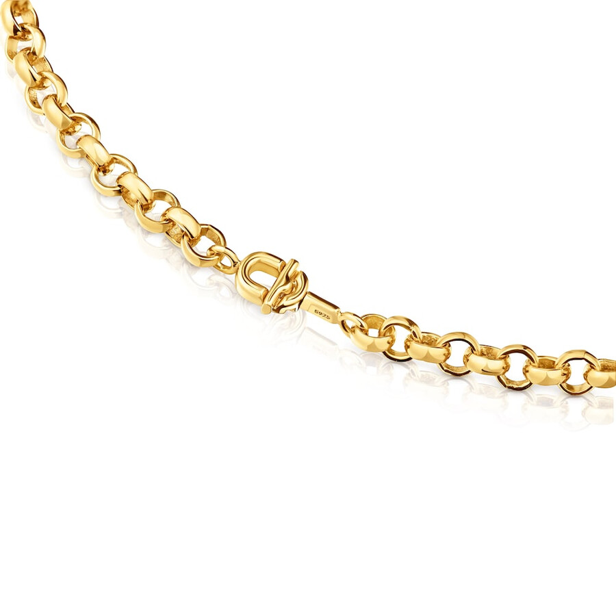 collana corta da 40 cm con placcatura in oro 18kt su argento tous manifesto