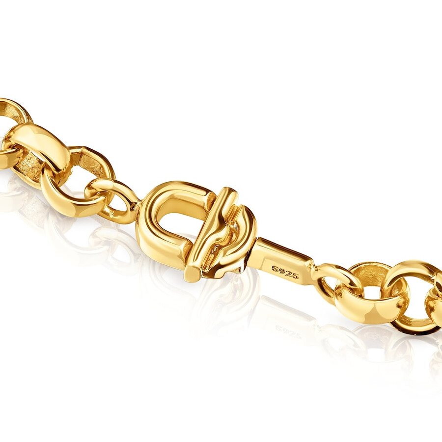 collana corta da 40 cm con placcatura in oro 18kt su argento tous manifesto