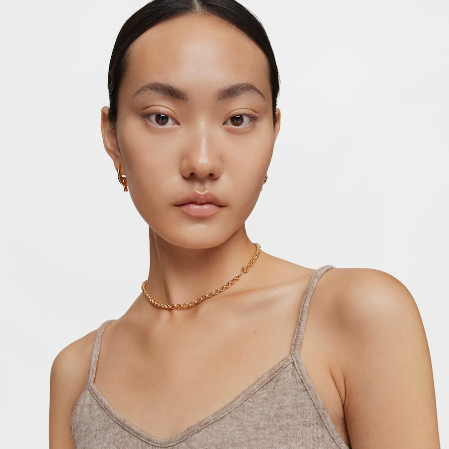 collana corta da 40 cm con placcatura in oro 18kt su argento tous manifesto
