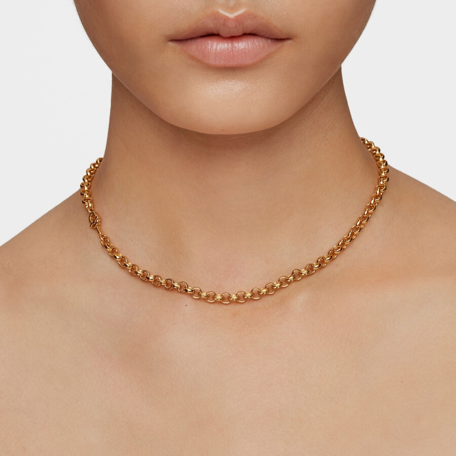 collana corta da 40 cm con placcatura in oro 18kt su argento tous manifesto