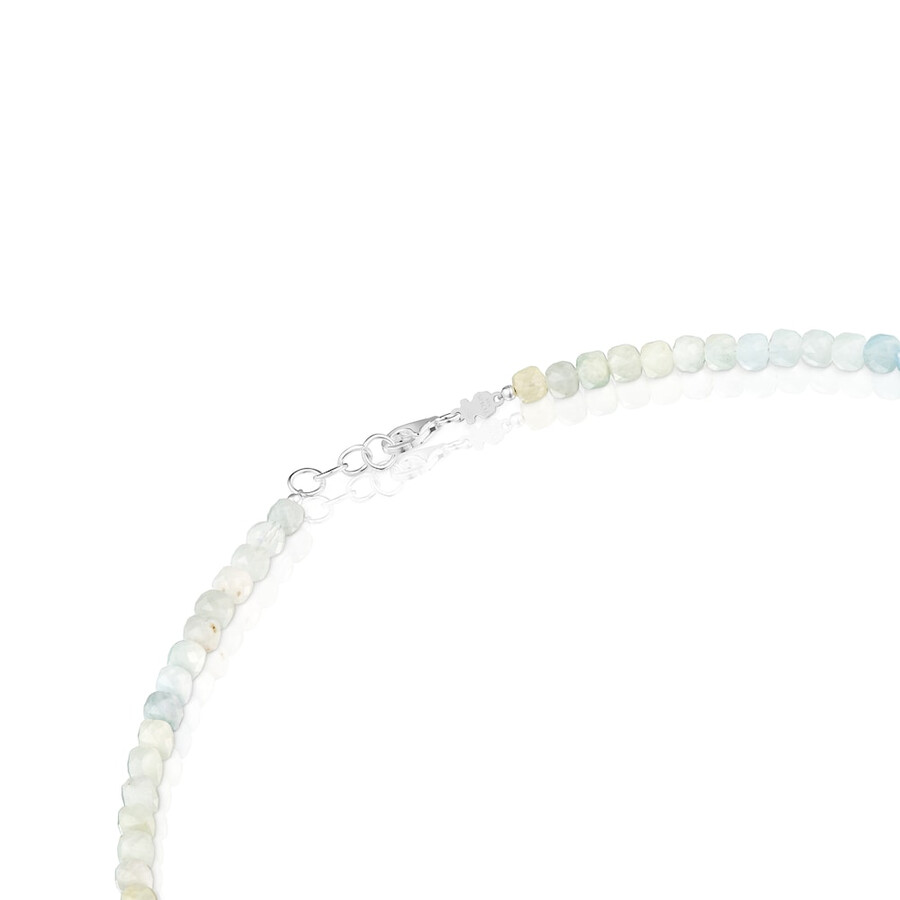 collana corta in argento con berillio multicolore colori base