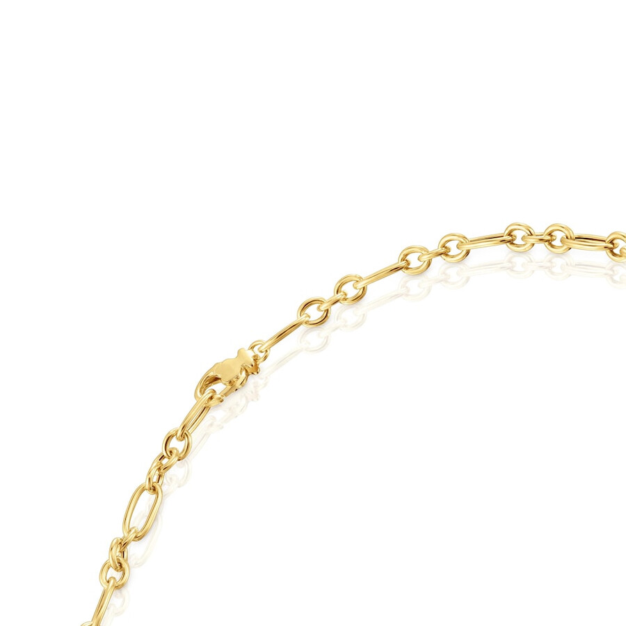 collana corta con anello placcato oro 18kt su argento sweet dolls