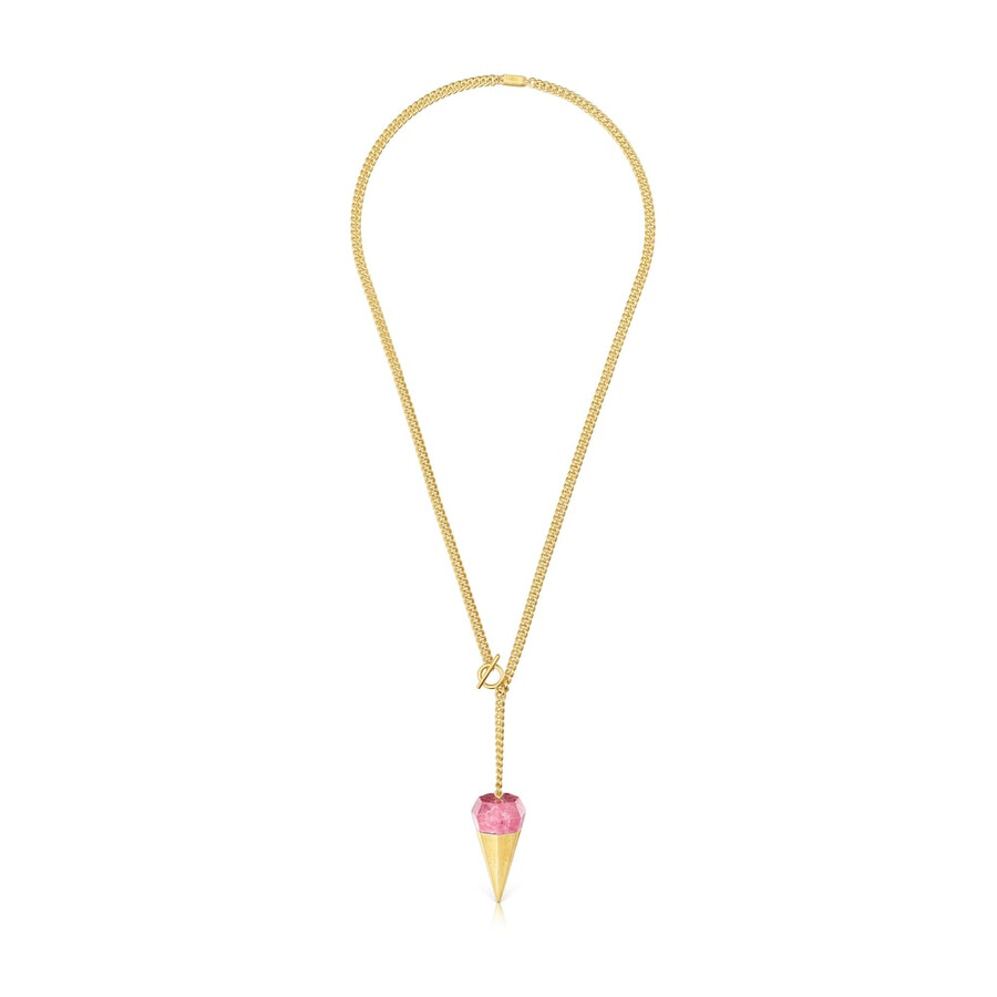 collana corta placcata oro 18kt su argento con tulitha tous x lea colombo