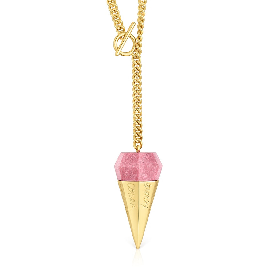 collana corta placcata oro 18kt su argento con tulitha tous x lea colombo