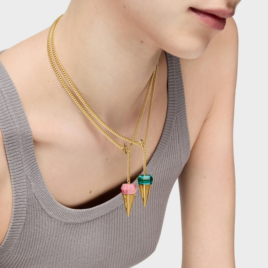 collana corta placcata oro 18kt su argento con tulitha tous x lea colombo