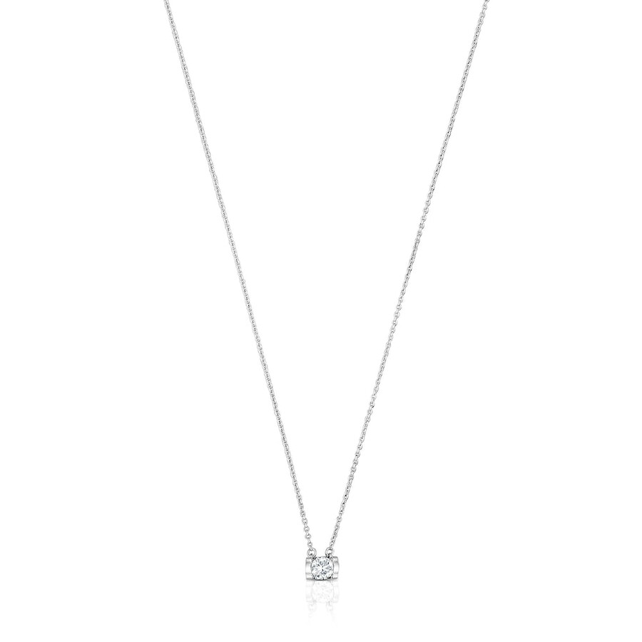 choker in platino con diamante di laboratorio taglio brillante da 025 ct tous sweet diamonds lgd