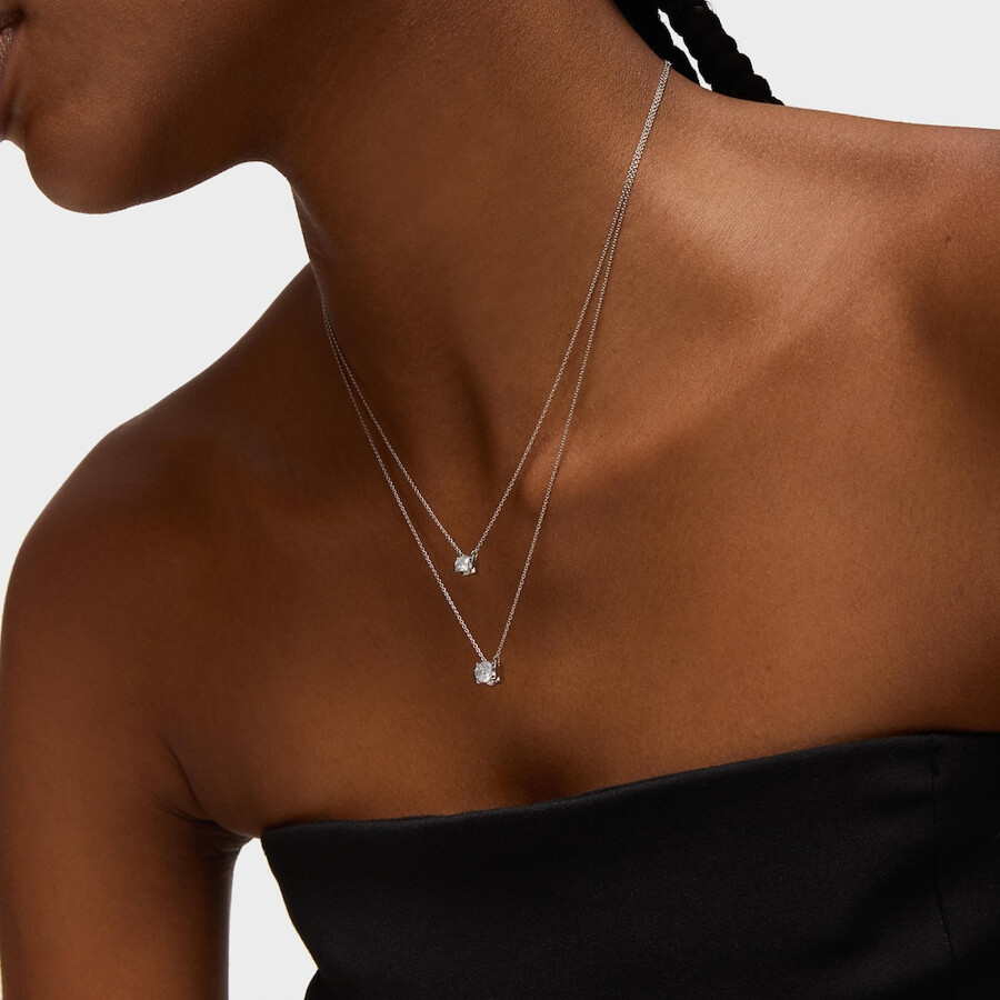 choker in platino con diamante di laboratorio taglio brillante da 025 ct tous sweet diamonds lgd