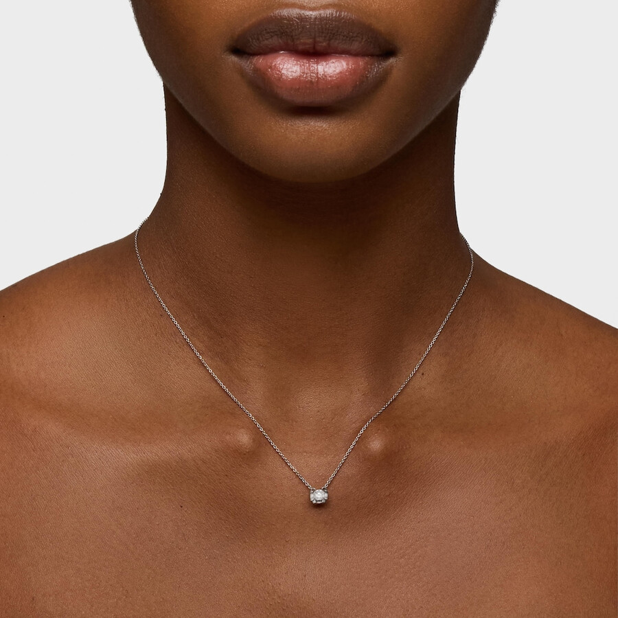 choker in platino con diamante di laboratorio taglio brillante da 025 ct tous sweet diamonds lgd