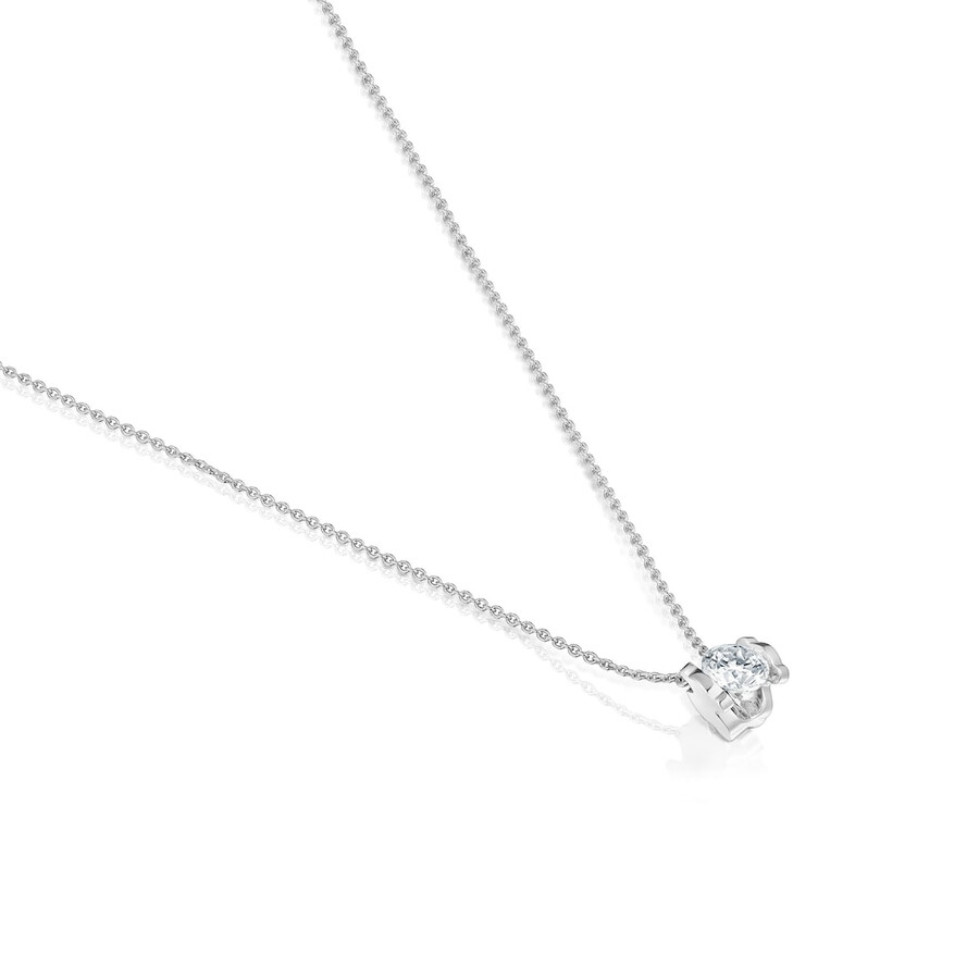 choker in platino con diamante di laboratorio taglio brillante da 050 ct tous sweet diamonds lgd