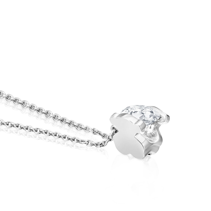 choker in platino con diamante di laboratorio taglio brillante da 050 ct tous sweet diamonds lgd