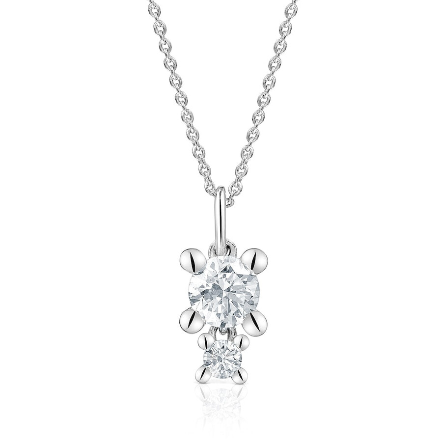 choker in platino con motivo pendente con diamanti di laboratorio da 058 ct tous shine lgd