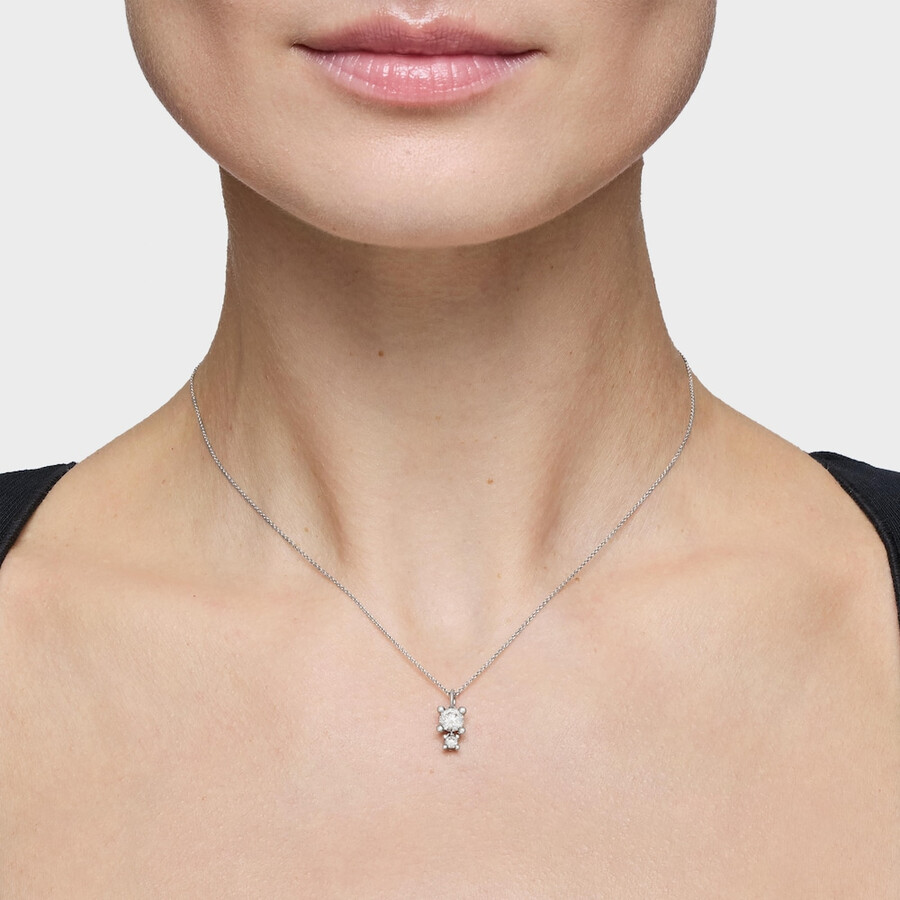 choker in platino con motivo pendente con diamanti di laboratorio da 058 ct tous shine lgd