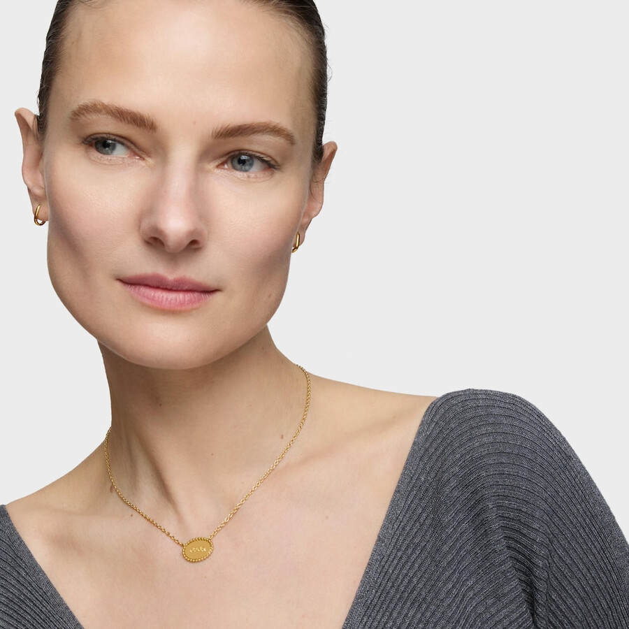 collana corta con placcatura in oro 18kt su placca in argento tous mama