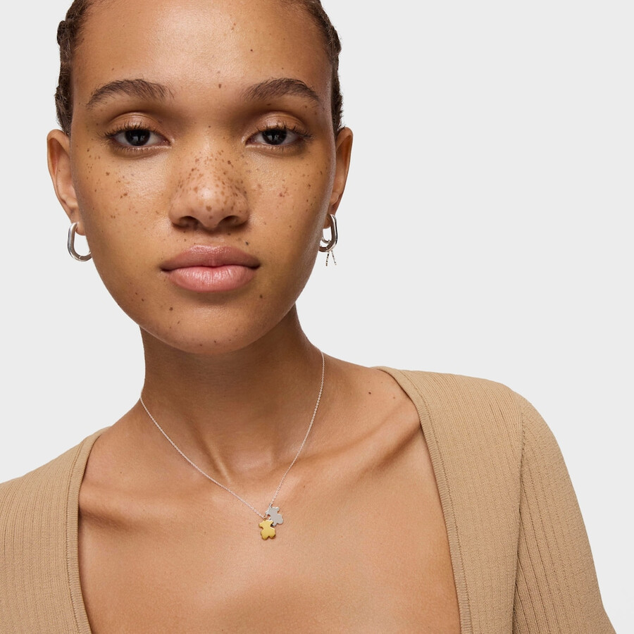 collana corta bicolore sweet dolls con motivi