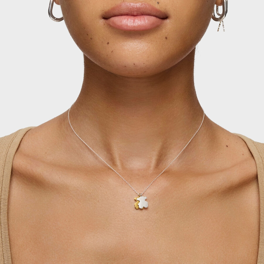 collana corta bicolore sweet dolls con motivi