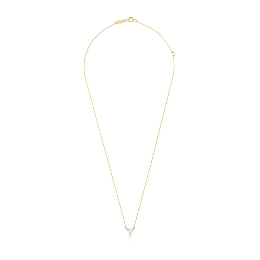 collana corta in oro con diamante di laboratorio garden of love lgd