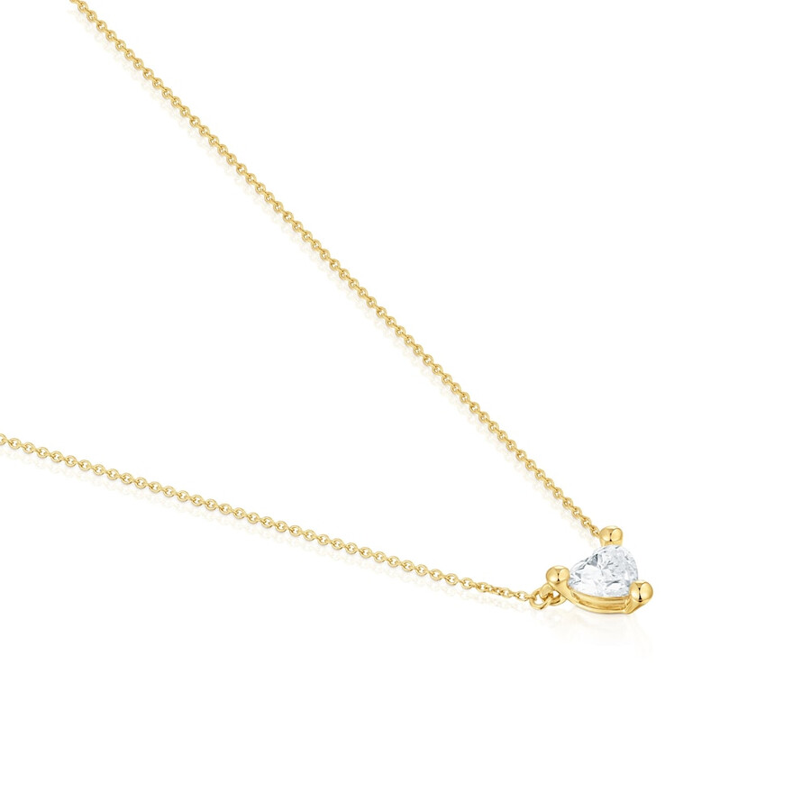 collana corta in oro con diamante di laboratorio garden of love lgd